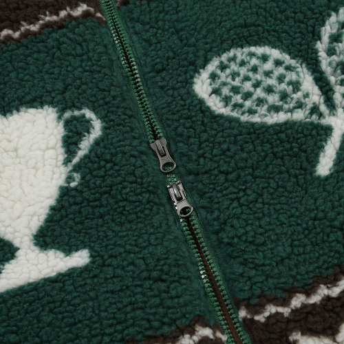 Morbi Pattern флисовый жилет GREEN