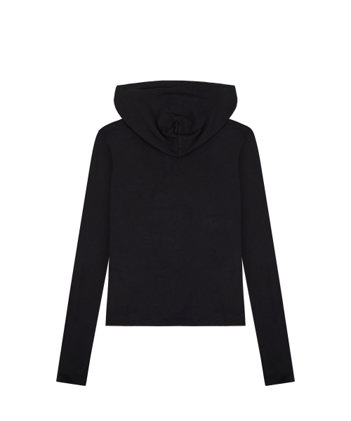 Sleeve Lettering Hoodie - Black