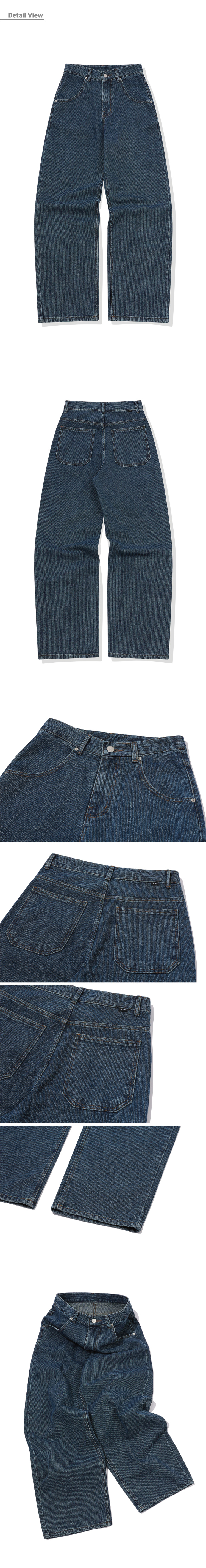 CORDUROY WIDE DENIM PANTS