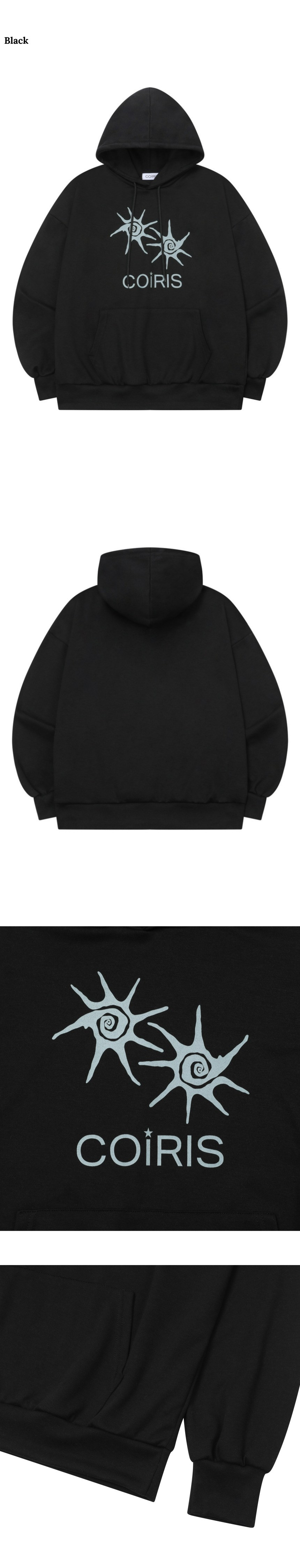HOODIE TEE UNISEX - 2 COLORS BLACK