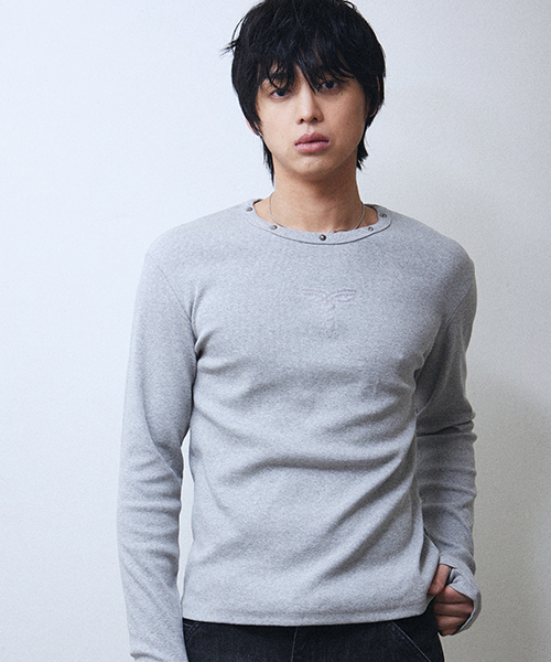 LWE STUD LONG SLEEVE (GREY)