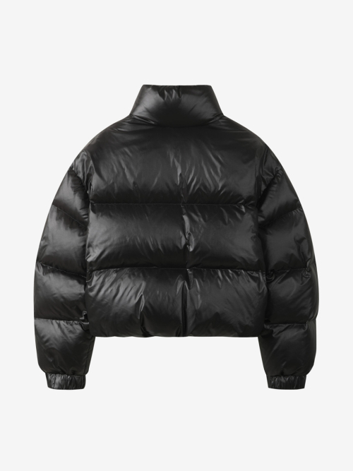 GLOSSY CROP DUCK DOWN_BLACK