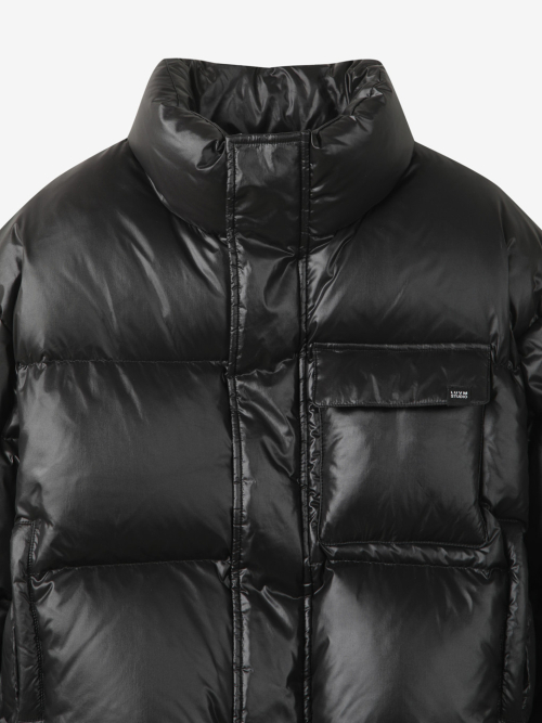 GLOSSY CROP DUCK DOWN_BLACK