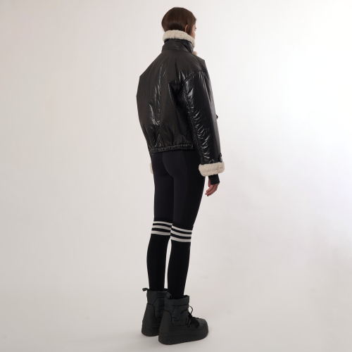 Пуховик с меховым патчем AW52JP01_Black