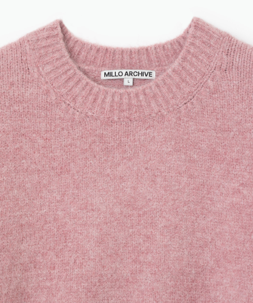 Укороченный силуэтный трикотаж, Melange Pink