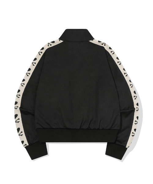 Кроп-олимпийка Bone Tape, Black