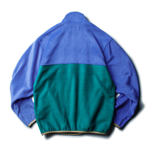 2-BLOCKED YOSEMITE FLEECE PULLOVER [SKY TURQUOISE]