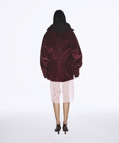 BOLD CORDUROY HUNTING COAT WINE