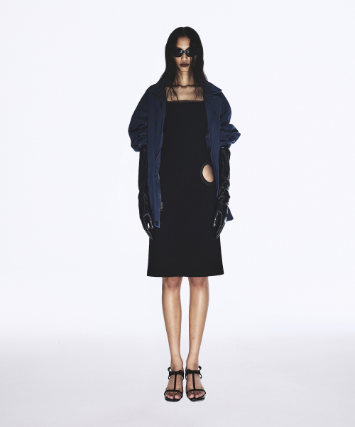 VINTAGE WASHED HUNTING COAT NAVY