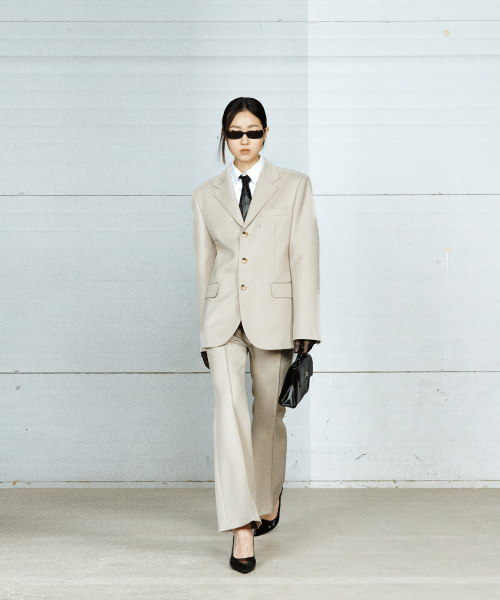 SINGLE BREASTED JACKET BEIGE