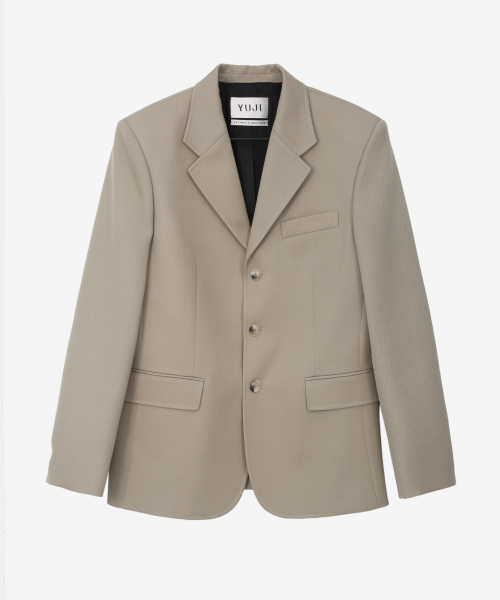 SINGLE BREASTED JACKET BEIGE