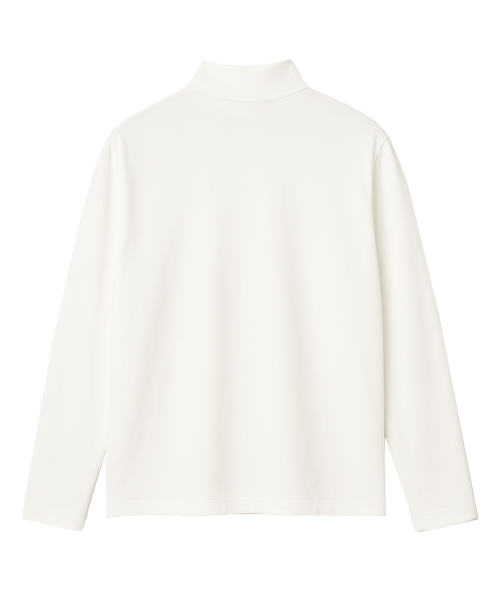 [Unisex] RÉSERVE OVER FIT MOCK-NECK TEE [WHITE]