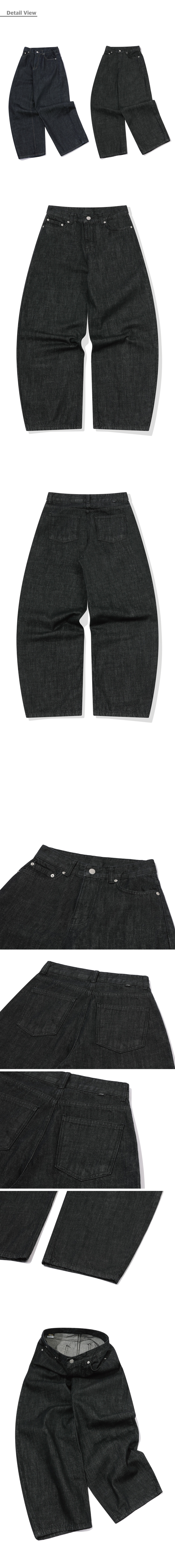 WOMEN WIDE DENIM - 2 COLORS BLACK