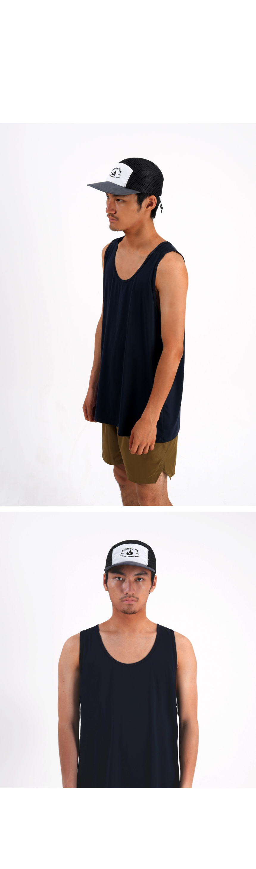 릿지라인 컬러블록 메쉬 캠프캡  rc105