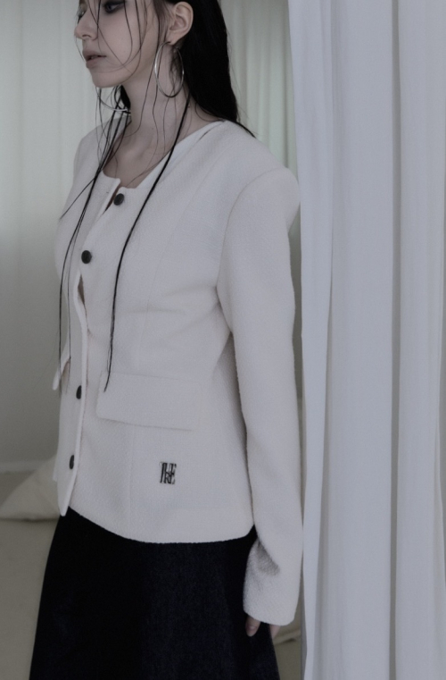 Твидовый жакет True White