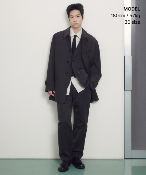 [CITY WORKERS] TAPERED CARMER PANTS [GREY]