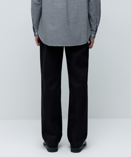 SOLID CP REGULAR FIT CHINO PANTS [BLACK]