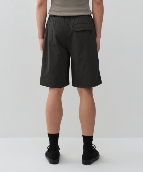 [COOLTANDARD] NYLON STRETCH BANDING SHORTS [GUNMETAL]