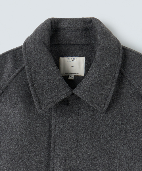 Шерстяное пальто бальмакаан Poise (Grey)