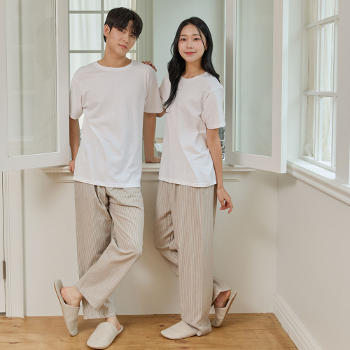 Пижамные штаны унисекс Крис Beige 9/10