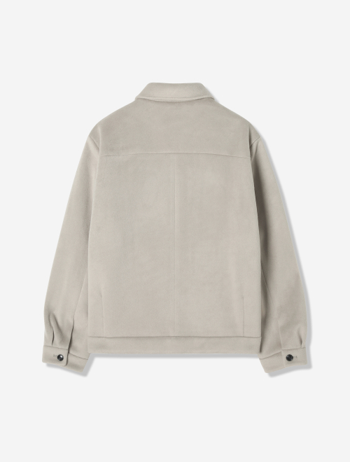 Мужской базовый блузон на молнии (LT-BEIGE) (HBAUJ40)