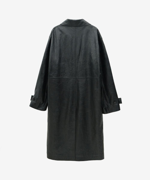 CELETTE CRINKLE LEATHER SINGLE COAT