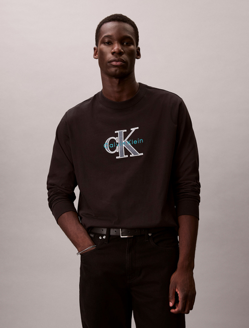 Мужская футболка CK 16S Jersey Tricolor Monologo 4RE257G UB1