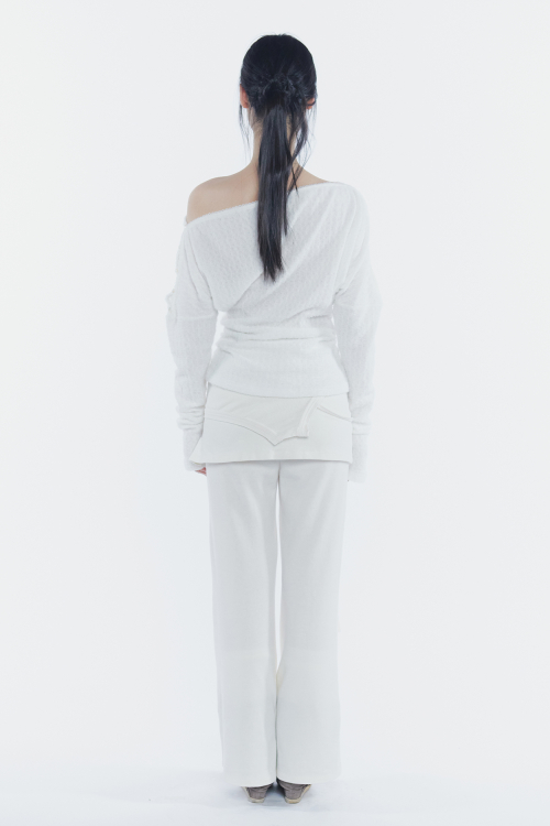 JENNIE BUTTONED TOP ivory