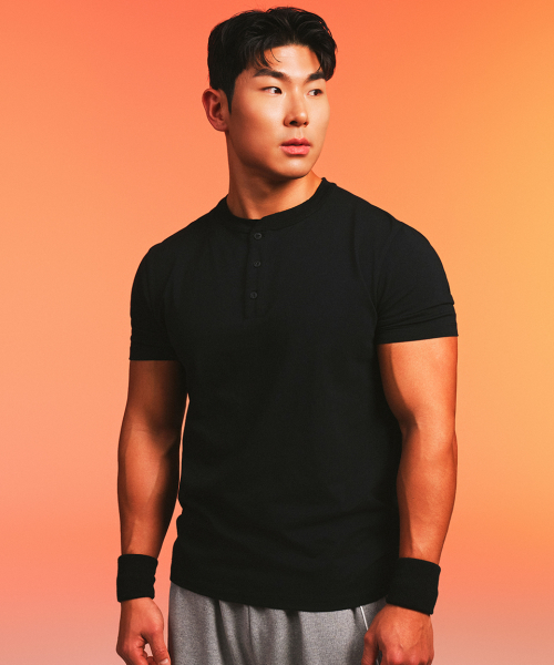 Хенли с коротким рукавом CottonAir Muscle Fit, 3 цвета