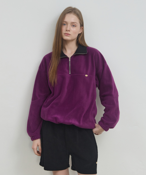 ANC SOFT HALF ZIP-UP FLEECE_PURPLE