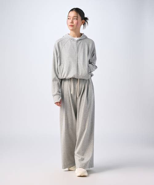 хлопковая сетка оверсайз худи женский (3color)