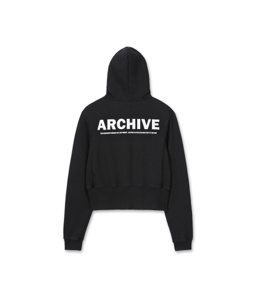 W Archive Side Slit Hood Zip-Up