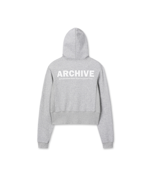 W Archive Side Slit Hood Zip-Up