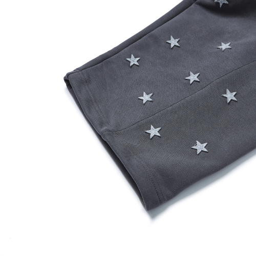 Star Applique Sweatpants (BLACK)