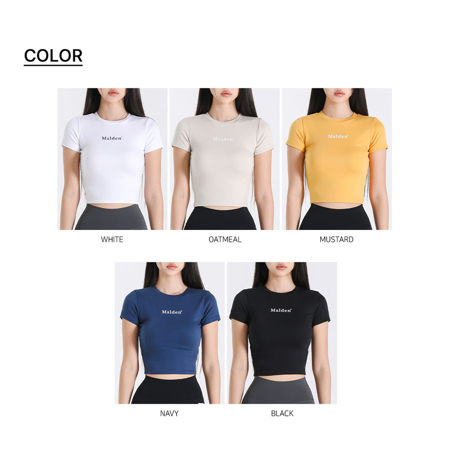 STEADY CROP T-SHIRT - 5 COLORS 