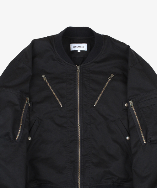 Double zip MA-1 _ Black