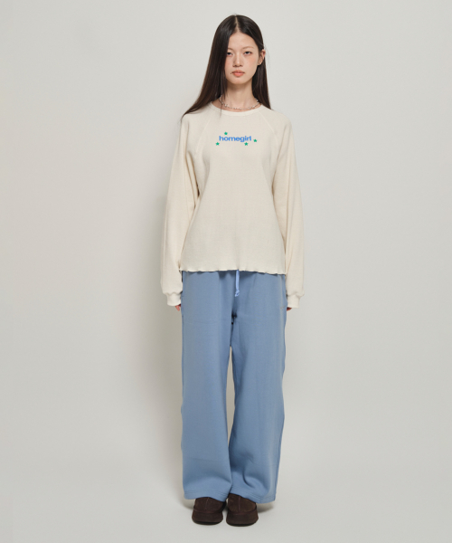 HBT Classic Wide Sweat Pants (SKY BLUE)