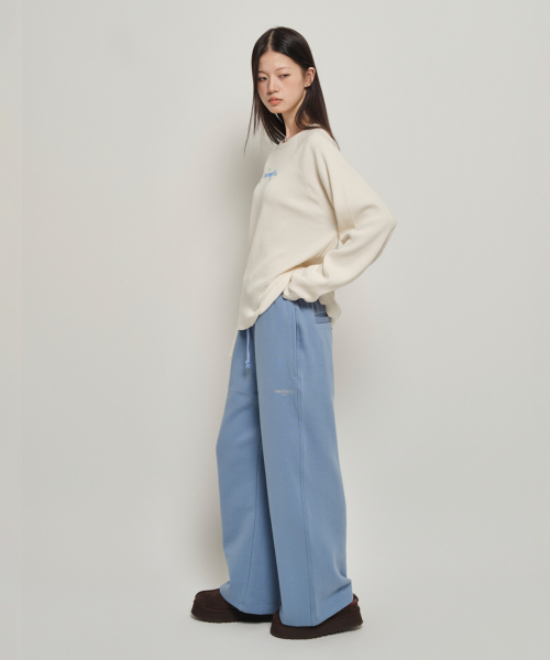 HBT Classic Wide Sweat Pants (SKY BLUE)
