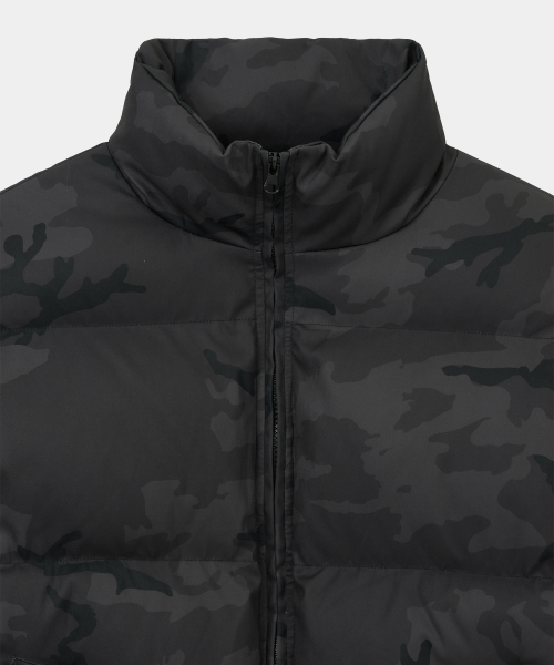 Зимний пуховик-куртка Winter Camouflage, укороченный, Black