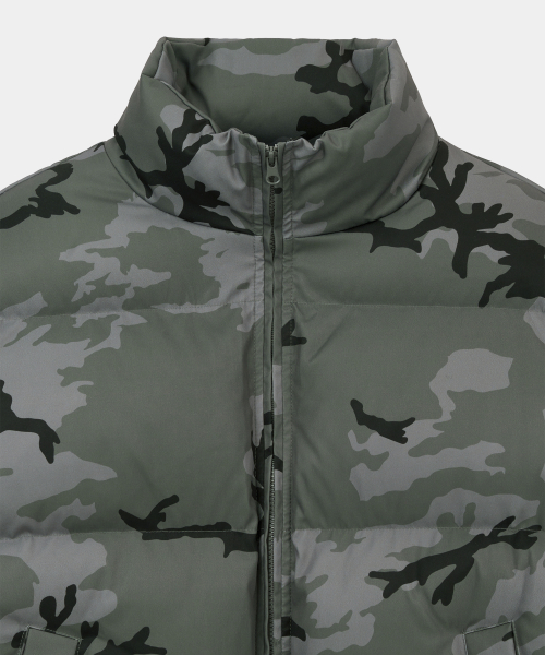 Короткий пуховик Winter Camouflage Grey