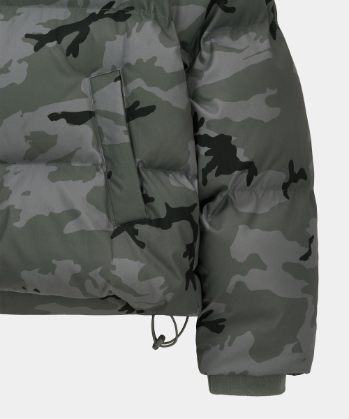 Короткий пуховик Winter Camouflage Grey