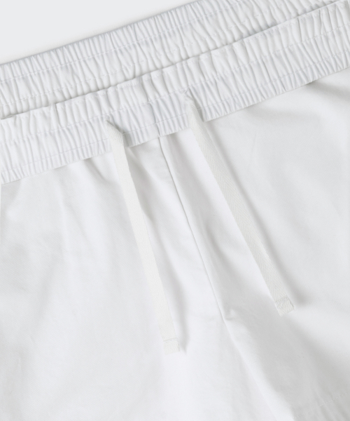Женские хлопковые шорты на резинке, White