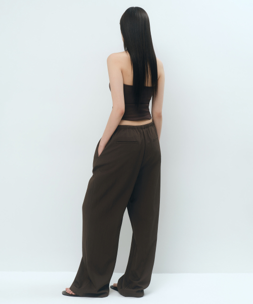 Womens RN Wide бандажные брюки [Dark Brown]