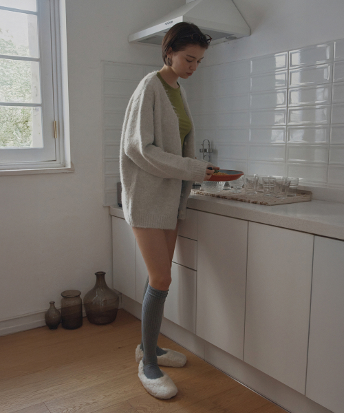 hairy over cardigan_ivory