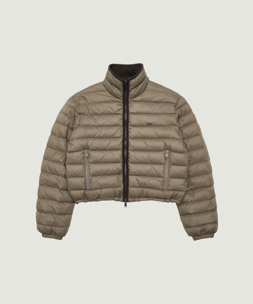 ISA REVERSIBLE DOWN JACKET (LIGHT BROWN/BROWN)