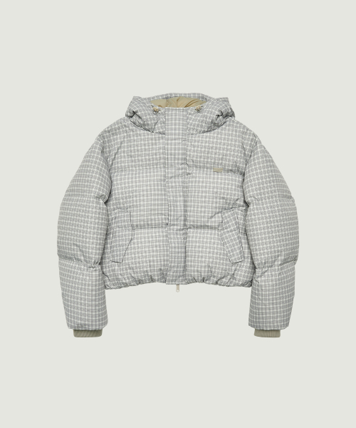 JUDY DOWN JACKET (BEIGE CHECK)