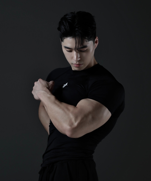 Компрессионная функциональная футболка Techfit, короткий рукав, Black