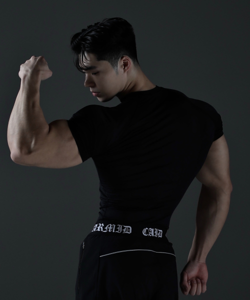 Компрессионная функциональная футболка Techfit, короткий рукав, Black