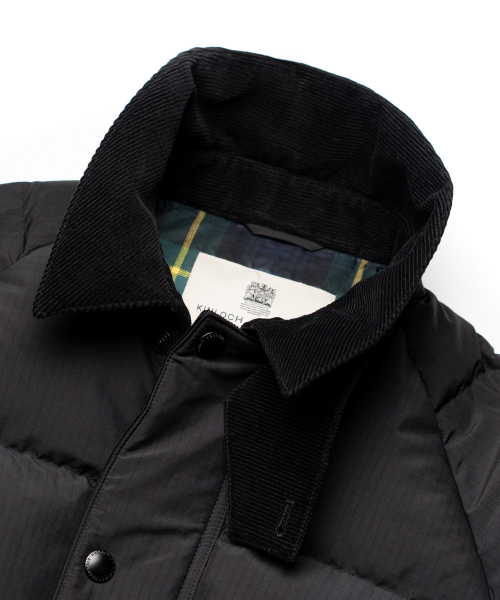 CORDUROY HEAVY DOWN JUMPER [BLACK]
