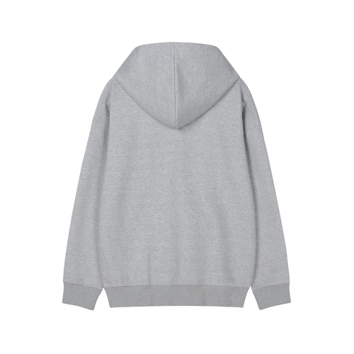 Худи на молнии с логотипом DE (Grey)